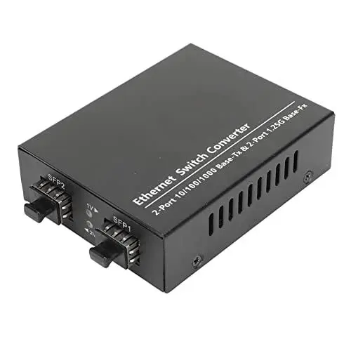Produktbild: Bewinner Multimode Glasfaser Medienkonverter, Gigabit SFP zu RJ45 Glasfaser Medienkonverter, Glasfaser zu Ethernet Konverter Multimode Glasfaser Me, Vielseitige Kompatibilität,