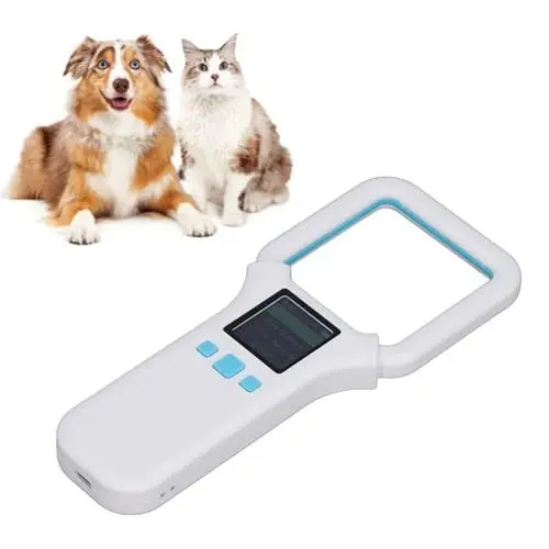 Produktbild: Bewinner RFID Chiplesegerät für Tiere - 134,2 kHz 125 kHz Handheld Tierchip Lesegerät mit 1,44