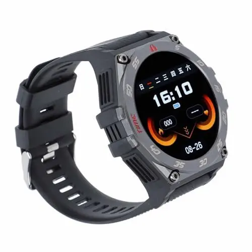 Produktbild: Bewinner Smartwatch mit Ohrhörern, 2-in-1-Kopfhörer und Bluetooth-Uhr, Runde 1,53-Zoll-Fitnessuhr, Touch-Control-Ohrhörer, Bluetooth-Anruf, Offline-Zahlung (Black)