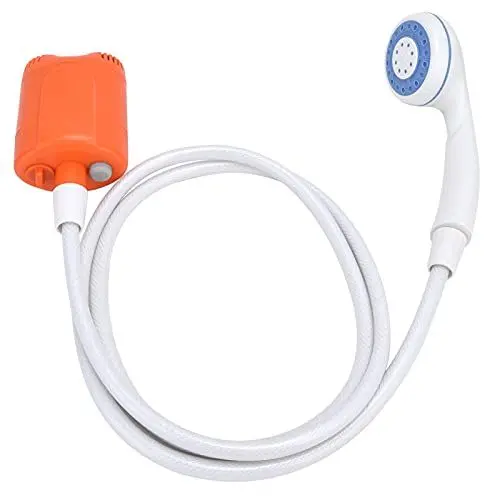 Produktbild: Bewinner Tragbare Camping-Dusche, Tragbare Camping-Handdusche, Outdoor-Camping-Dusche, für Familien-Camp-Wandern (ORANGE)