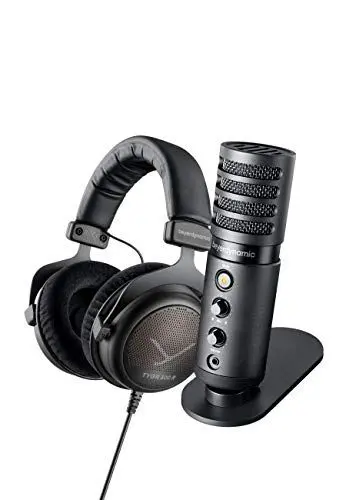 Produktbild: beyerdynamic TEAM TYGR mit TYGR 300 R Kopfhörer und FOX USB-Mikrofon, offener Gaming-Kopfhörer, geeignet für PS4 Konsole, PC und Mac