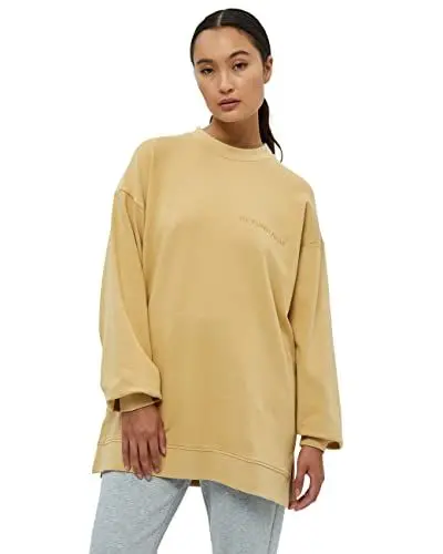 Produktbild: Beyond Now Damen Jaden Gots Long Sweatshirt GOTS Long Swatshirt Klassisch, Hellbeige, L