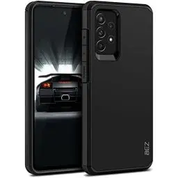 Produktbild: BEZ Hülle für Samsung A52s 5G Hülle, Handyhülle Stoßfestes Kompatibel für Galaxy A52 / A52s (Heavy Duty) Outdoor Dual Layer Armor Case Handy Robuste, Schwarz