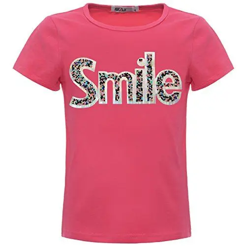 Produktbild: BEZLIT Mädchen Kinder Glitzer T-Shirt Oberteil Hologramm 22537 Pink 116