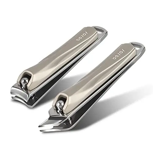 Produktbild: BEZOX Nagelknipser Für Fingernägel Und Fußnägel - Nail Clipper 2 pcs Fingernagel Knipser, Nagelschere mit abgeschrägter Kante and Gebogener Nagelzange kit passt sich jeder Nagelform