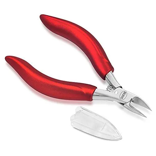 Produktbild: BEZOX Nagelzange Kopfschneider Nagelschere aus Edelstahl für Dicke und durch Pilzbefall Eingewachsene Fußnägel und Fingernägel - Weicher Griff und Metall Geschenkboxen