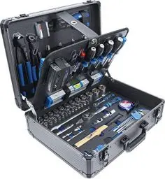 Produktbild: BGS 15501 | Werkzeugkoffer | 149-tlg. | Profi-Werkzeug | Alu-Koffer | gefüllt | abschließbar | Werkzeugkiste | Werkzeugbox