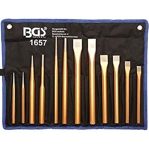 Produktbild: BGS Splintentreiber-/ Meissel-/ Körner-Satz - 12-tlg.