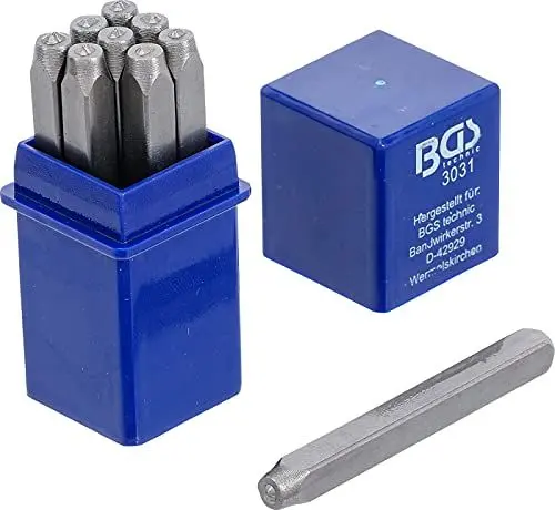 Produktbild: BGS 3031 | Einschlagzahlen | 2 mm | DIN 1451 | Schlag-Zahlen / Schlagstempel