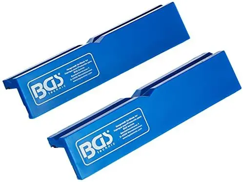 Produktbild: BGS 3046 | Schraubstock-Schutzbacken | 2-tlg. | Kunststoff | Breite 125 mm | mit Magnet | Schonbacken