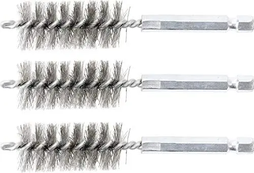 Produktbild: BGS 3078-19-S | Stahlbürste | 3-tlg. | 19 mm | Antrieb Außensechskant 6,3 mm (1/4