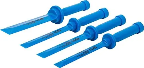 Produktbild: BGS 366 | Kunststoff-Schaber-Satz | 4-tlg. | 19 - 22 - 25 - 38 mm breit | Klebegewicht-Entferner | Schaber zur Entfernung von Klebeelementen