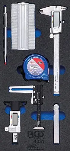 Produktbild: BGS 4031 | Werkstattwageneinlage 1/3: Messwerkzeug-Satz | 7-tlg.