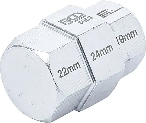 Produktbild: BGS 5059 | Motorrad-Spezial-Einsatz | 19 - 22 - 24 mm | für Steckachse Yamaha, Kawasaki, BMW, Honda, Suzuki, Kawasaki