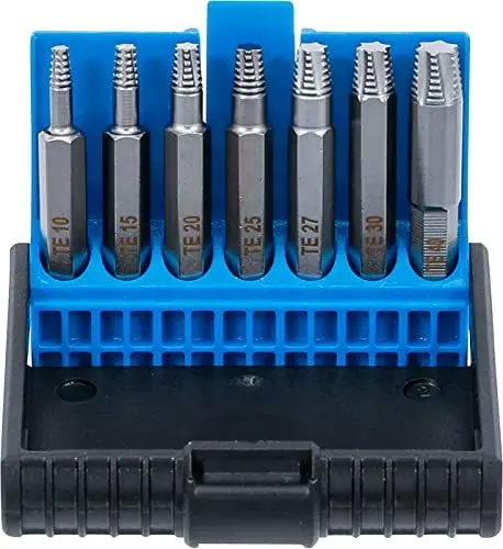 Produktbild: BGS 5284 | Schraubenausdreher-Satz | für defektes T-Profil (für Torx) T10 - T40 | 7-tlg.