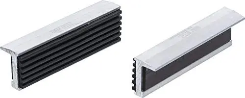 Produktbild: BGS 6795 | Schraubstock-Schutzbacken | Aluminium | Breite 100 mm | 2-tlg. | mit Magnet | Alu | Schonbacken