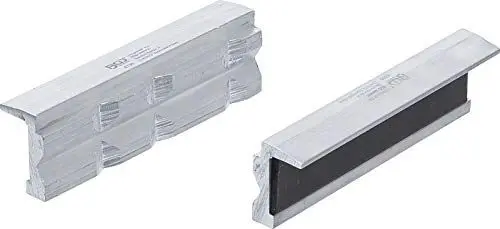 Produktbild: BGS 6796 | Schraubstock-Schutzbacken | Aluminium | Breite 100 mm | 2-tlg. | mit Magnet | Alu | Schonbacken