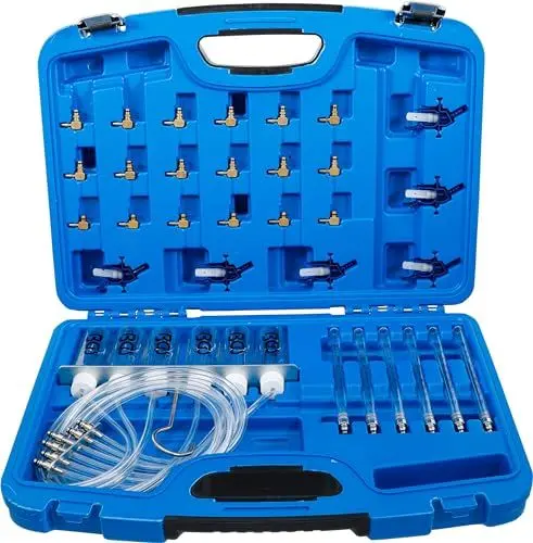 Produktbild: BGS 8102 | Common-Rail-Tester | mit 24 Adaptern | Messgerät | Prüfgerät | Prüfer | Rücklaufmengen | inkl. Kunststoff-Koffer