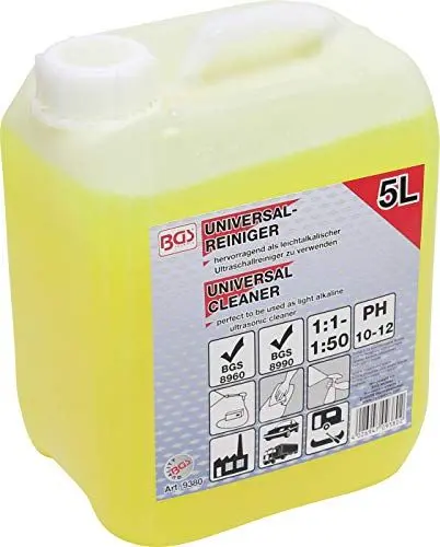 Produktbild: BGS 9380 | Universal-Reiniger | 5 l | Reinigungsmittel für Hochdruckreiniger und Ultraschallreiniger