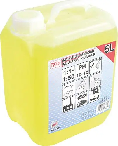 Produktbild: BGS 9381 | Universal-Industriereiniger | 5 l | für Werkstattböden, Werkzeuge, Kunststoffe, Glas, Maschinen, Motoren, Metalle usw.