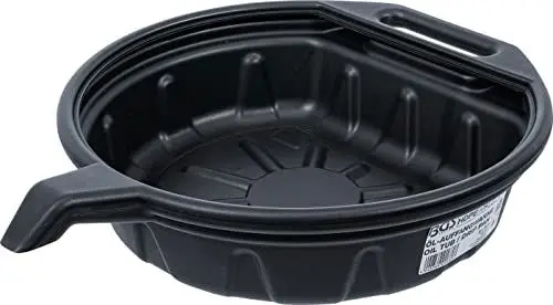 Produktbild: BGS 9979 | Öl-Auffangwanne mit Ausgießer | 3,5 l | Durchmesser: 265 mm | Höhe: 60 mm | Material: HDPE | schlagfest