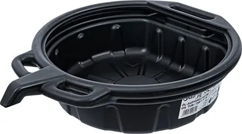 Produktbild: BGS 9981 | Öl-Auffangwanne mit Ausgießer | 8 l | Durchmesser: 400 mm | Höhe: 125 mm | Material: HDPE | schlagfest