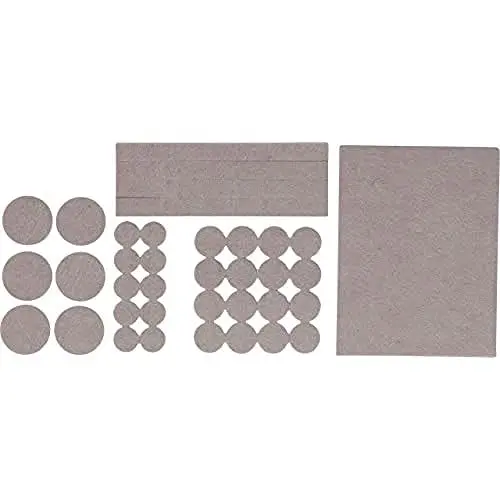 Produktbild: BGS Diy 80715 | Filzgleiter-Satz | 38-tlg. | beige | selbstklebend | Möbelgleiter, Möbeluntersetzer