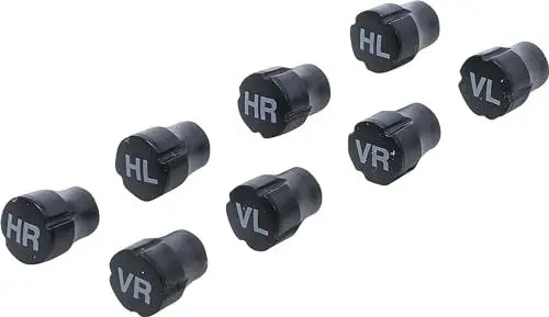 Produktbild: BGS Diy 80722 | Kunststoff-Ventilkappen-Satz | zur Reifenmarkierung | 8-tlg.