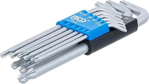 Produktbild: BGS Winkelschlüssel-Satz - T-Profil mit Kugelkopf - T10 - T50 818