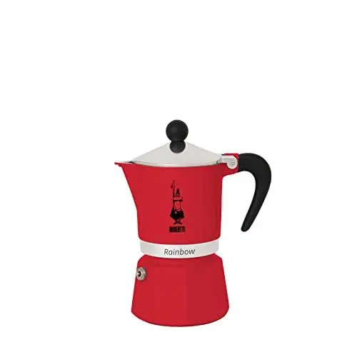 Produktbild: Bialetti 4963 Rainbow Espressokocher, Aluminium, Rot, 6 Tassen