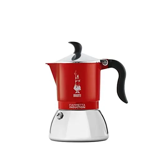 Produktbild: Bialetti Kaffeemaschine, Aluminium, Steel, Rot, 4 Tassen