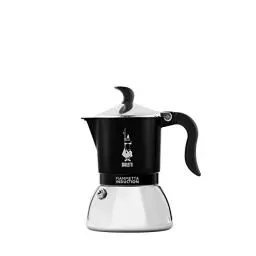 Produktbild: Bialetti Fiammetta Induktions-Kaffeemaschine, 2 Tassen (100 ml), für alle Herdarten geeignet, elegantes Design, schwarz