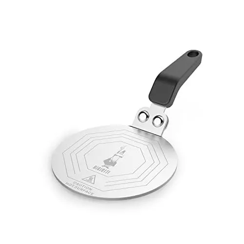 Produktbild: Bialetti Moka Induktionskochteller Adapter für die Verwendung von Kaffeekannen und Kochgeschirr auf Induktionskochfelder, Stahl, 13 cm, Silber