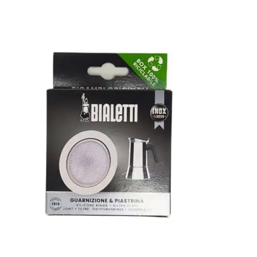 Produktbild: Bialetti Ricambi, Includes 1 Gasket and 1 Plate, Compatible with Venus, Kitty, Musa and Class (10 Cups)
