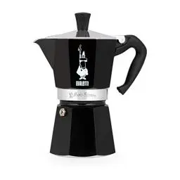 Produktbild: Bialetti - Moka Color: Ikonische Espressomaschine für die Herdplatte, macht echten Italienischen Kaffee, Moka-Kanne 1 Tassen (60 ml), Aluminium, Schwarz
