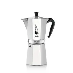 Produktbild: Bialetti - Moka Express: Ikonische Espressomaschine für die Herdplatte, macht echten Italienischen Kaffee, Moka-Kanne 18 Tassen (800 ml), Aluminium, Silber, nicht für Induktionsherde geeignet