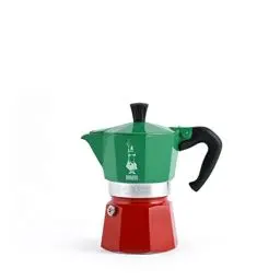 Produktbild: Bialetti - Moka Express: Ikonische Espressomaschine für die Herdplatte, macht echten Italienischen Kaffee, Moka-Kanne 6 Tassen (270 ml), Aluminium, Silber