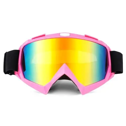 Produktbild: BIBIRE Motorradbrille, Motocross Brille Dirt Bike Off-Road Mtb Brille, Anti Fog UV Schutzbrille Staubdichte Oneal für Motocross Fullface Helm, geeignet für Rennen, Skifahren, Klettern