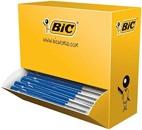 Produktbild: BIC 942915 Kugelschreiber M10 in Blau, Strichstärke: 0,4 mm, 100er Pack, ideal für das Büro, das Home Office oder die Schule