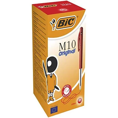 Produktbild: BIC Druckkugelschreiber M10 (0,32 mm) Schachtel à 50 Stück, rot