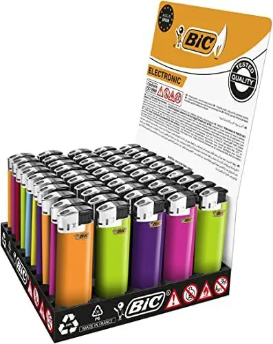 Produktbild: BIC Maxi Electronic Feuerzeuge, Tray mit 50 Stück