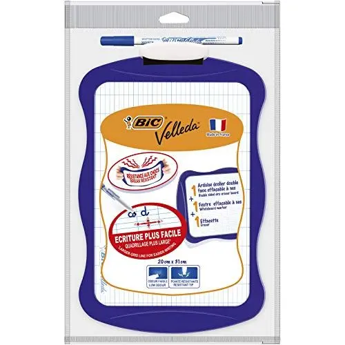 Produktbild: Bic Kids 841362 Whiteboard Velleda, 20 x 31 cm, farbig sortiert