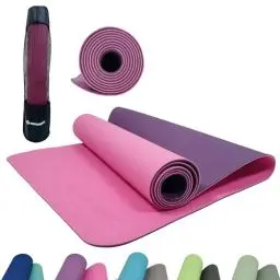 Produktbild: Bicolor Yogamatte, Purple-Pink, 4mm, PVC-frei, im Carrybag