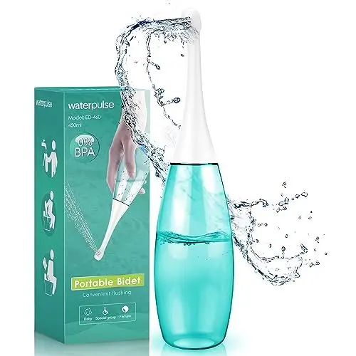 Produktbild: Bidet Portable, Po Dusche Wochenbett, Podusche 450ML, Intimdusche Mit Ersatzdüse, Poduschesche Mit Aufbewahrungsbeutel, Peri Bottle Postpartum Frau, Bidetlity Travel Toilette