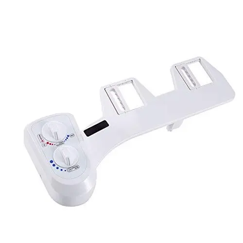 Produktbild: WC Bidet Dusche Toilette, Heiß-/Kaltdüse Nicht elektrischer Dusch WC für die gründliche Reinigung Wasserdruck einstellbar kaltes Wasser mit Selbstreinigende Düsen Wasserstrahl