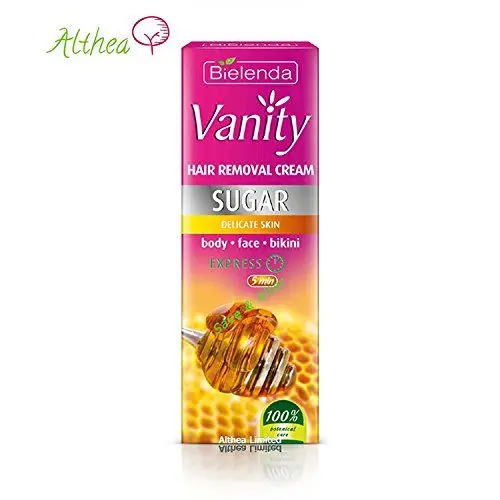 Produktbild: Bielenda Vanity, Zucker, Haarentfernungscreme für empfindliche Haut, Körper, Gesicht, Bikinizone 100 ml
