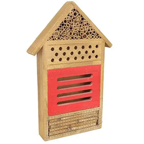 Produktbild: Bienenhaus aus Holz, Hängendes Bienenhotel für Bienen, Marienkäfer, Nützlicher Bienenhotelgarten, Bienenhaus für den Garten