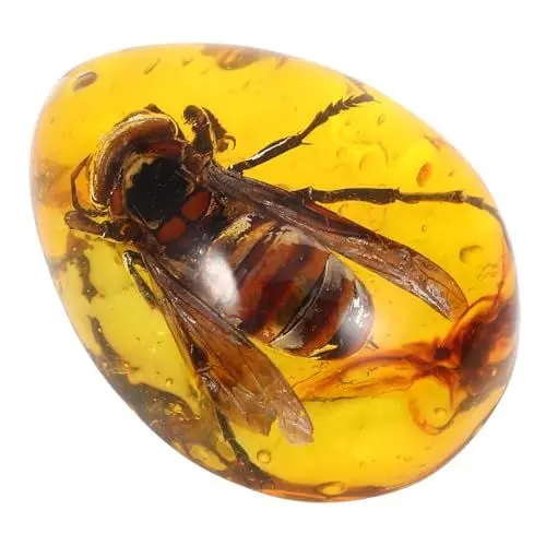 Produktbild: ULTECHNOVO Pendantschmuck Mit Bernstein Und Insekten Wassertropfenform Bienen-design Für Für Sammler Und