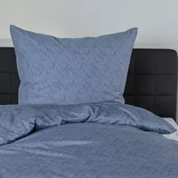 Produktbild: Bierbaum Bettwäsche 3292, Satin Basic, Designed in Germany, ozean 01, Fischgrat-Muster, 155x220 + 80x80 cm, Komfortgröße, 3292_01