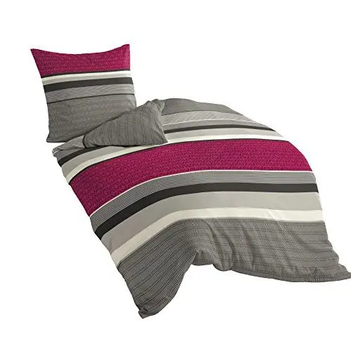 Produktbild: Bierbaum 4630_19 Bettwäsche, Designed in Germany, Himbeer, 135 cm x 200 cm
